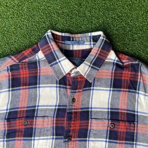 Lucky Brand Flannel‎ Shirt Classic Fit Plaid Button Up Long Sleeve Mens S